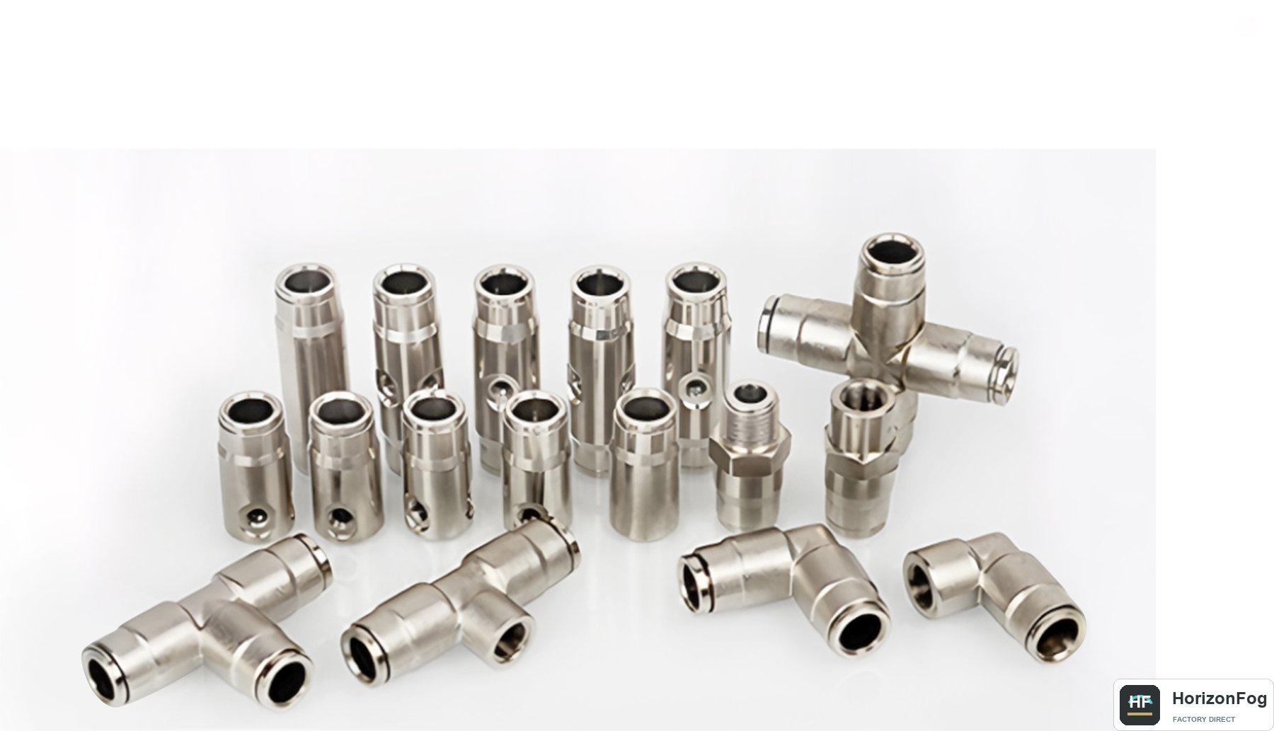 Stainless quick fittings for high pressure misting pipe